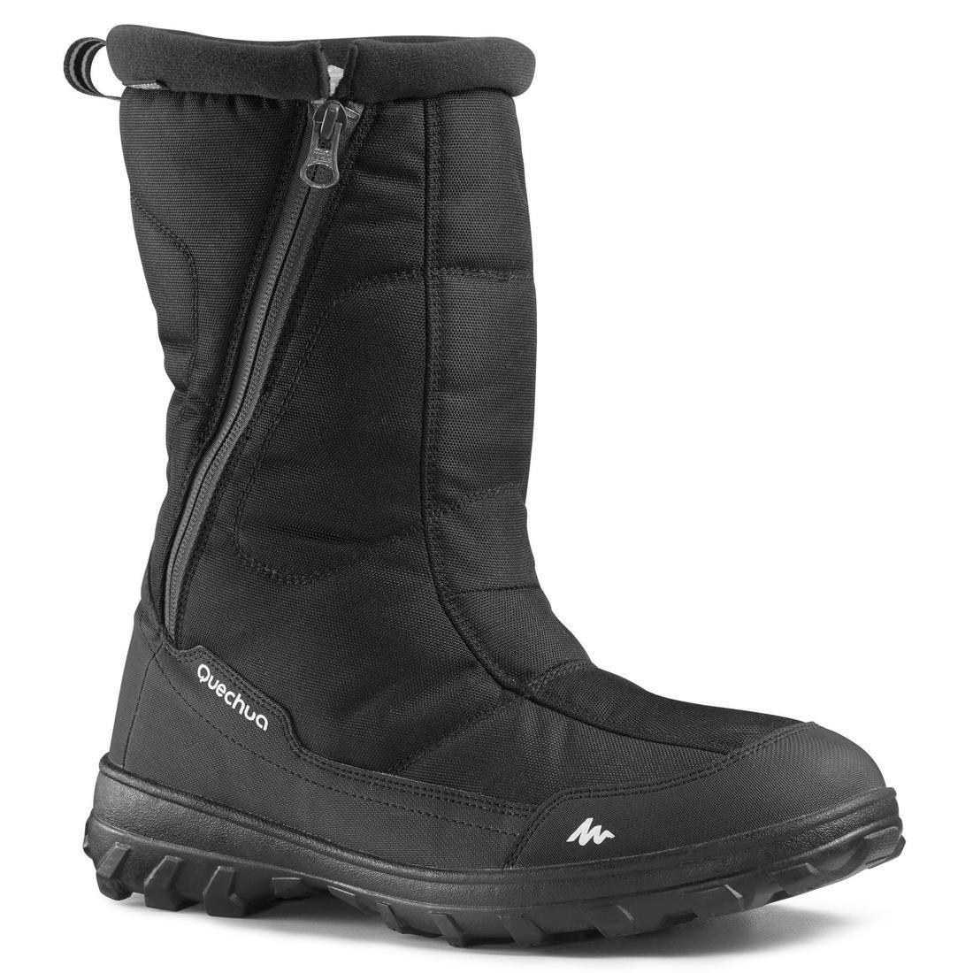 EU 46  Men's Warm waterproof high snow boots - SH100 U-WARM, Black, No Color, large image number 0