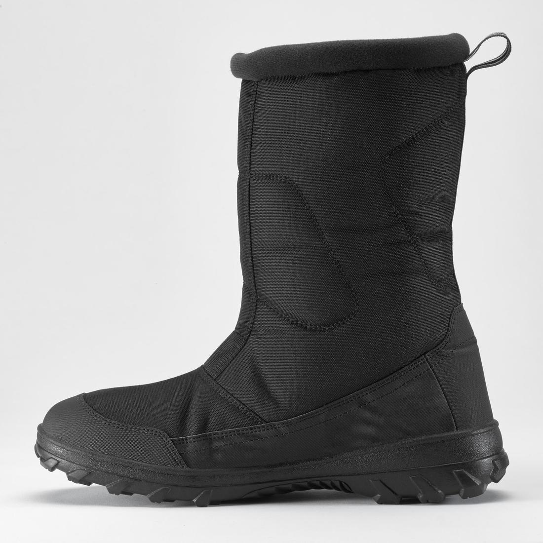 EU 46  Men's Warm waterproof high snow boots - SH100 U-WARM, Black, No Color, large image number 2