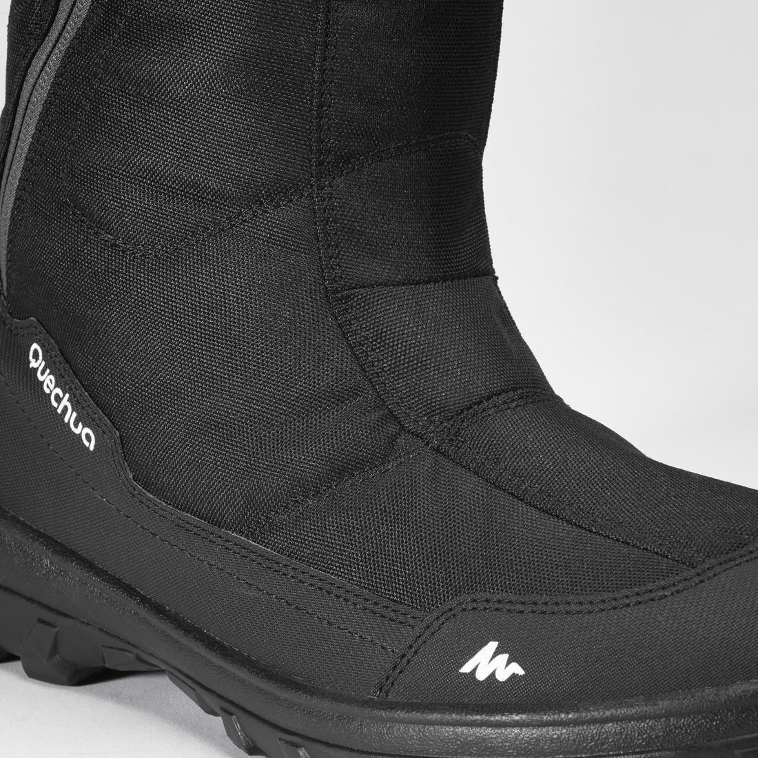 EU 46  Men's Warm waterproof high snow boots - SH100 U-WARM, Black, No Color, large image number 6