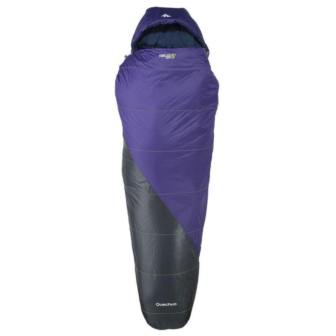Large Forclaz Light Hiking Sleeping Bag, Purple, , large image number 1