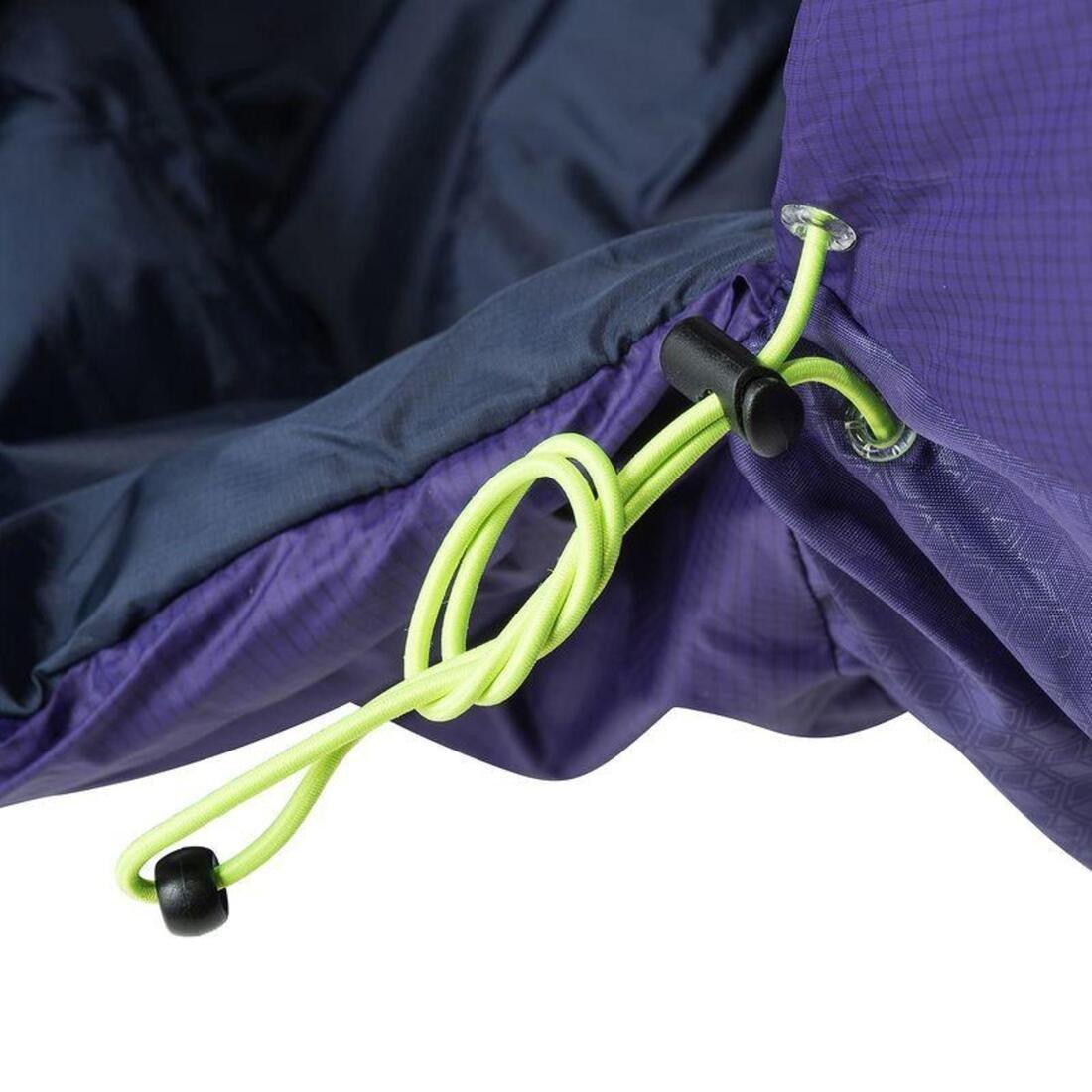 Large Forclaz Light Hiking Sleeping Bag, Purple, , large image number 6