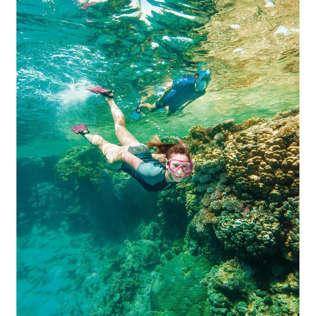 100 Adult or Kids' Diving or Snorkelling Mask - Pink, Blush Pink, No Color, large image number 1