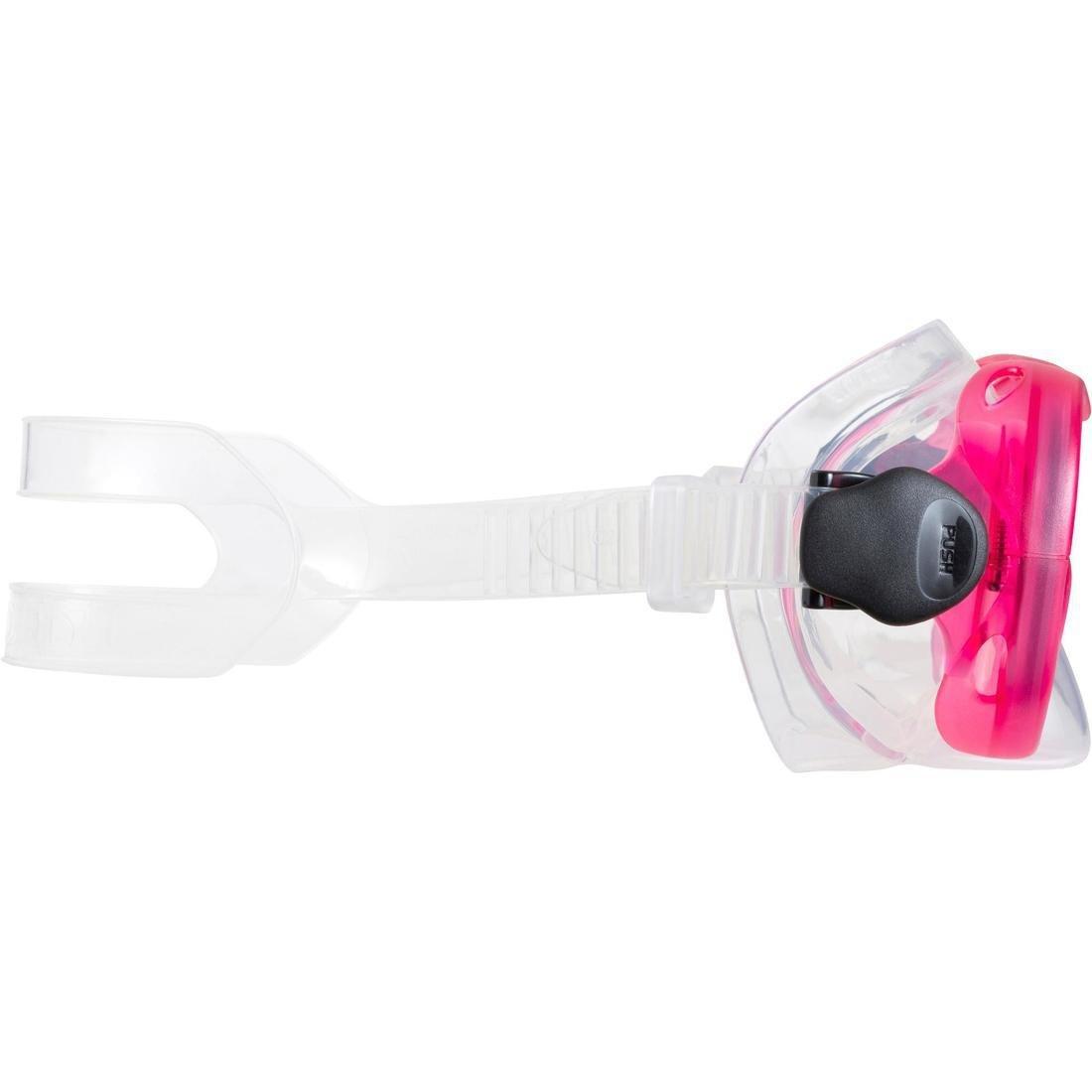 100 Adult or Kids' Diving or Snorkelling Mask - Pink, Blush Pink, No Color, large image number 3