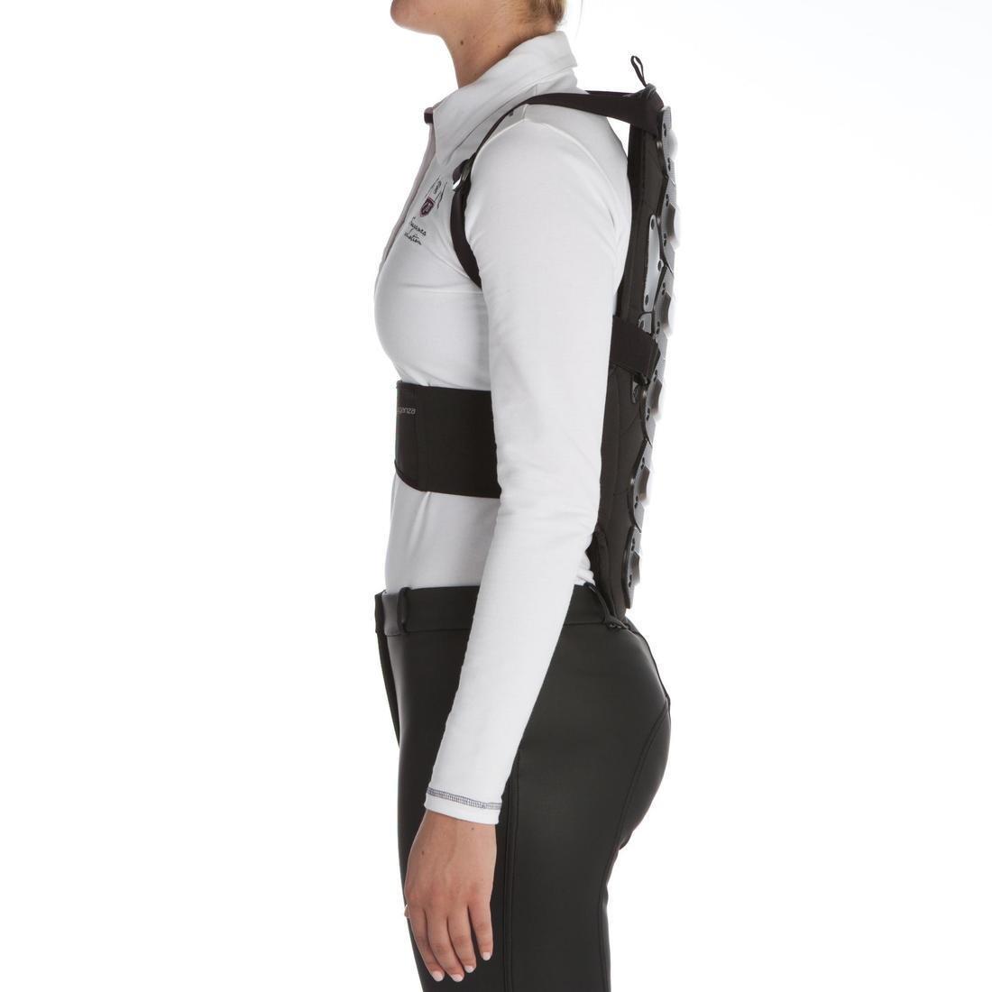 BLACK Safety Adult and Children's Horse Riding Back Protector - Black, 5401_000, large image number 5