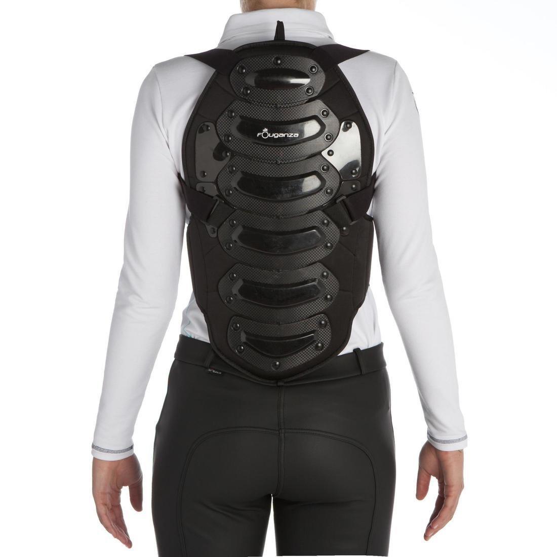 BLACK Safety Adult and Children's Horse Riding Back Protector - Black, 5401_000, large image number 6