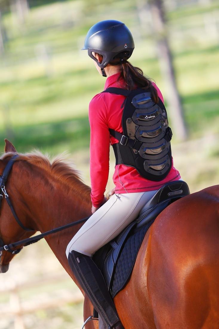 BLACK Safety Adult and Children's Horse Riding Back Protector - Black, 5401_000, large image number 14