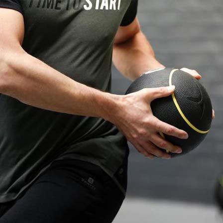 كرة طبية لتمارين اللياقة البدنية 3 كجم، صفراء، 3 كجم، 22 سم, No Color, large image number 3