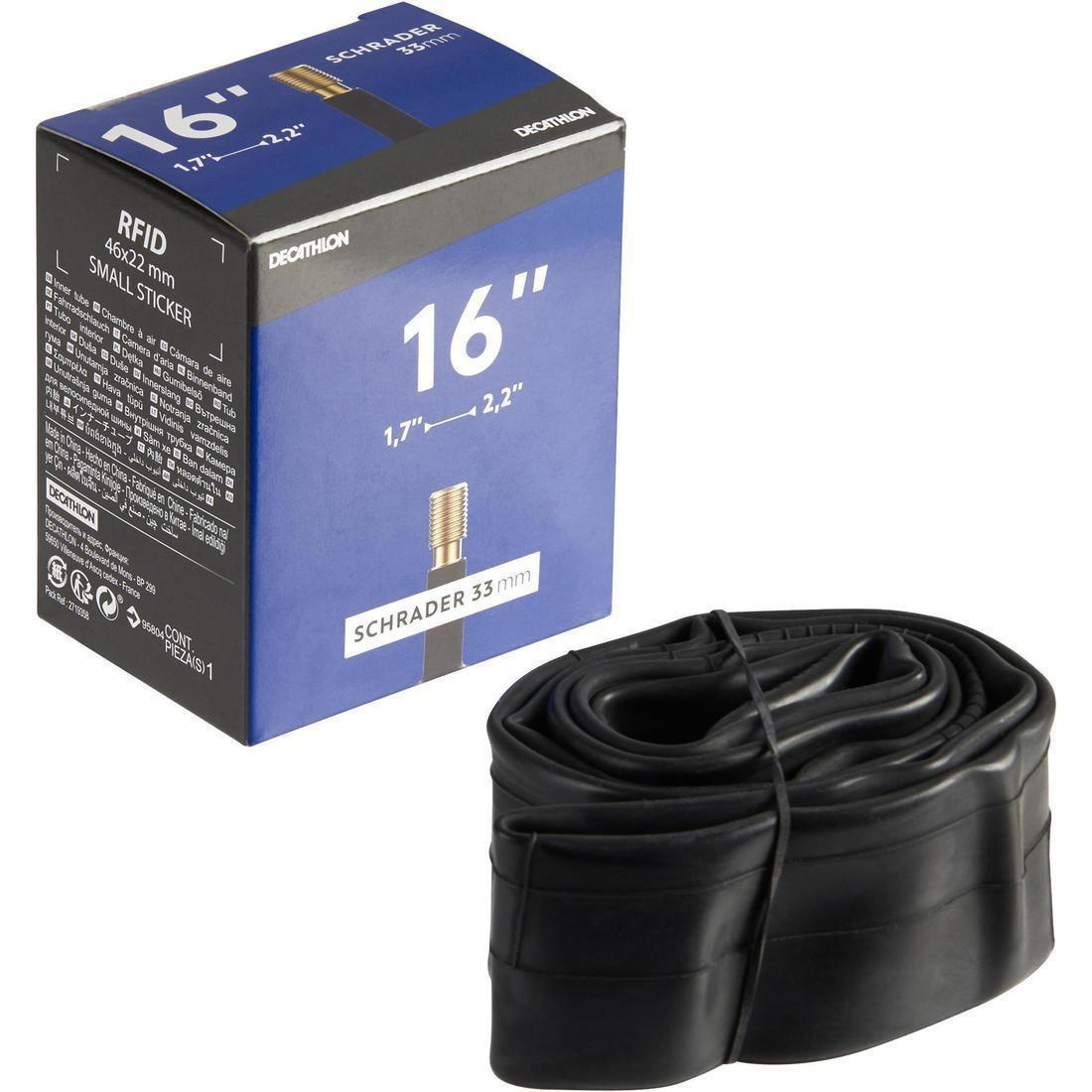 Auto Valve  16X1.7-2.2 Bike Inner Tube - Schrader, , large image number 2