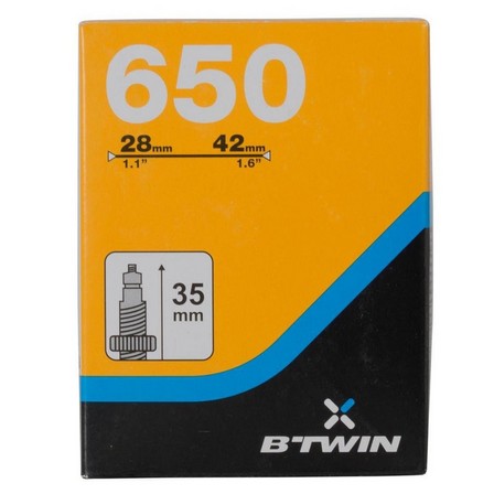 BTWIN - Velo Valve  650X28/42 Inner Tube - Presta