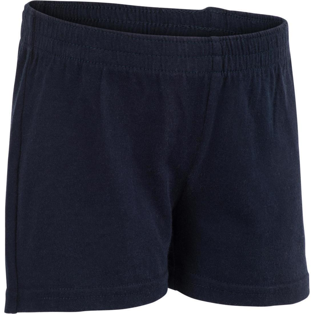 12M  100 Baby Gym Shorts - Navy Blue, Asphalt Blue, No Color, large image number 0