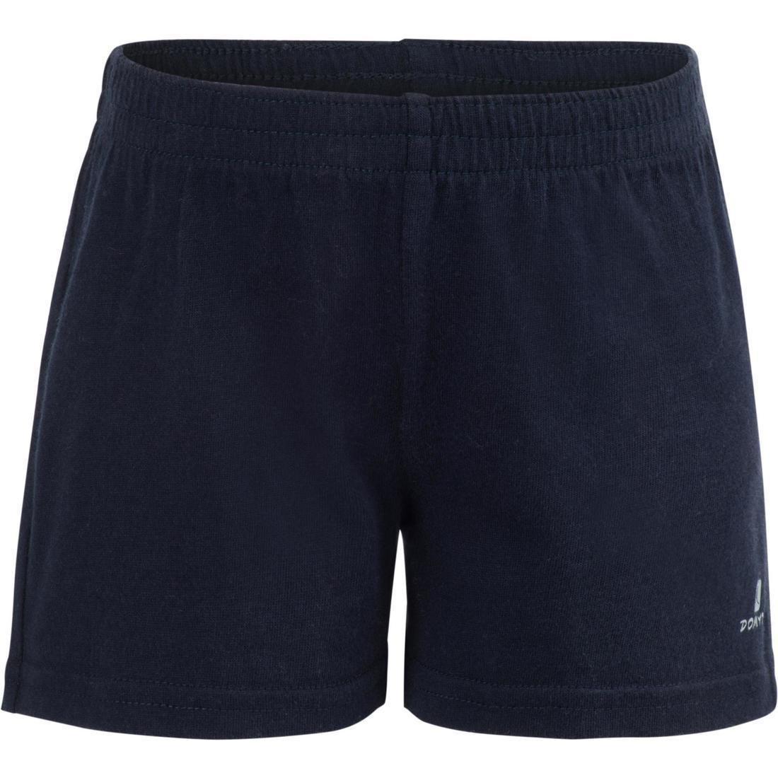 12M  100 Baby Gym Shorts - Navy Blue, Asphalt Blue, No Color, large image number 1