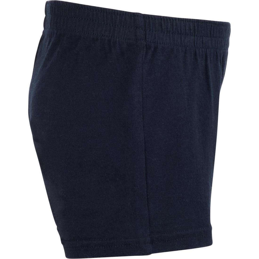 12M  100 Baby Gym Shorts - Navy Blue, Asphalt Blue, No Color, large image number 2