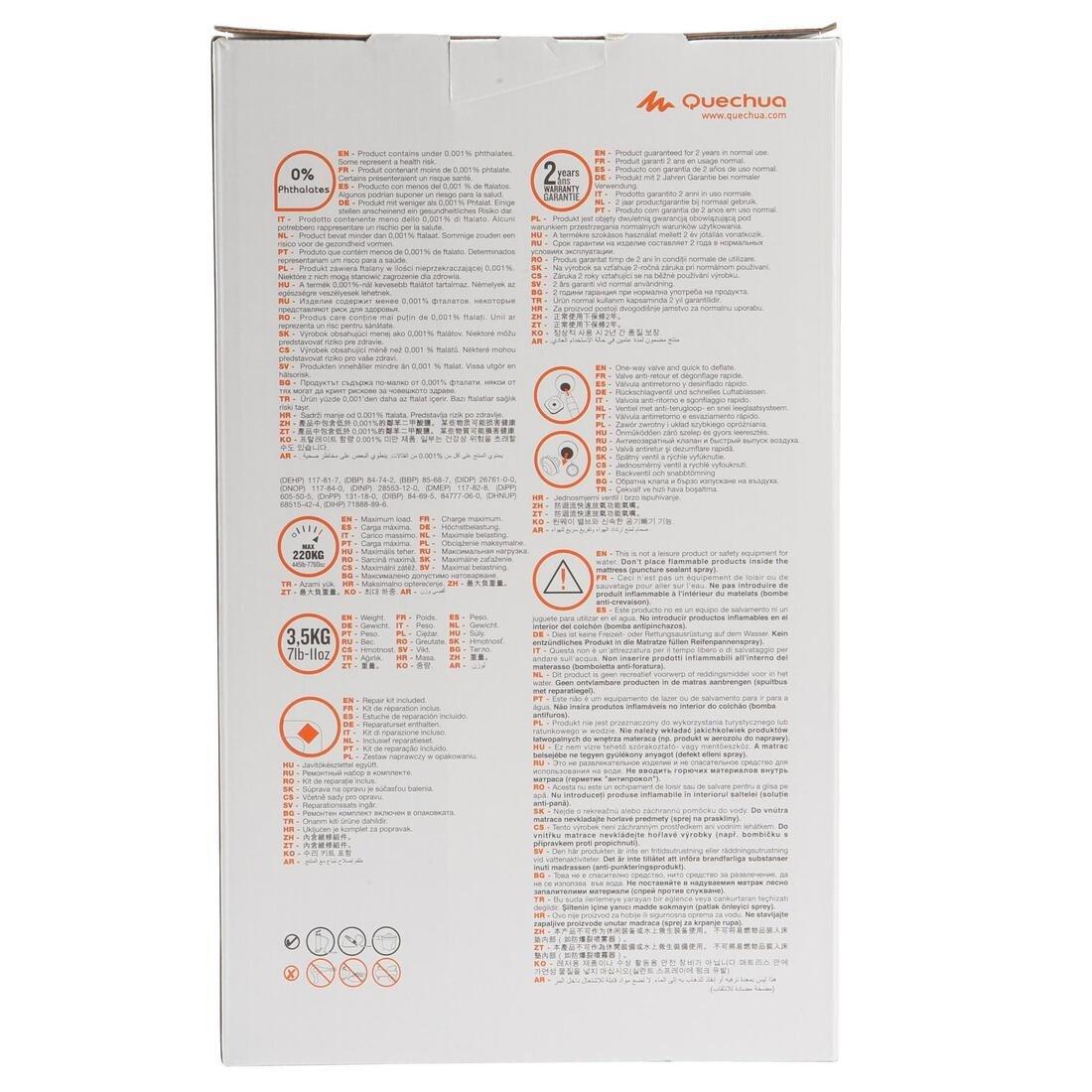 Arpenaz Air Basic 120 Inflatable Camping Mattress, , large image number 8