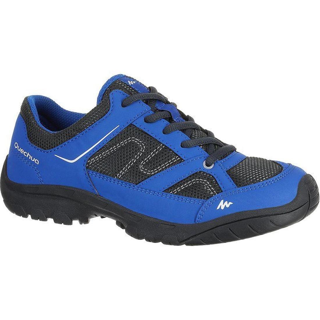 EU 33  Arpenaz 50 Children's Hiking Shoes blue laces, Blue, , large image number 0
