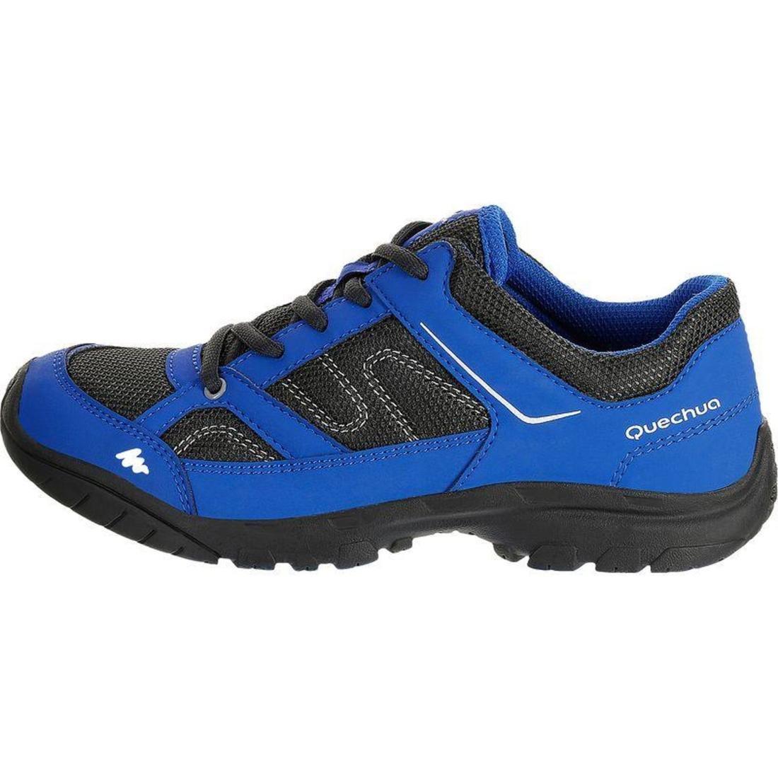 EU 33  Arpenaz 50 Children's Hiking Shoes blue laces, Blue, , large image number 2