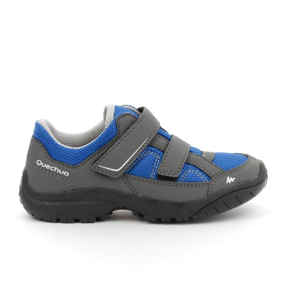EU 33  Arpenaz 50 Children's Hiking Shoes blue laces, Blue, , large image number 11