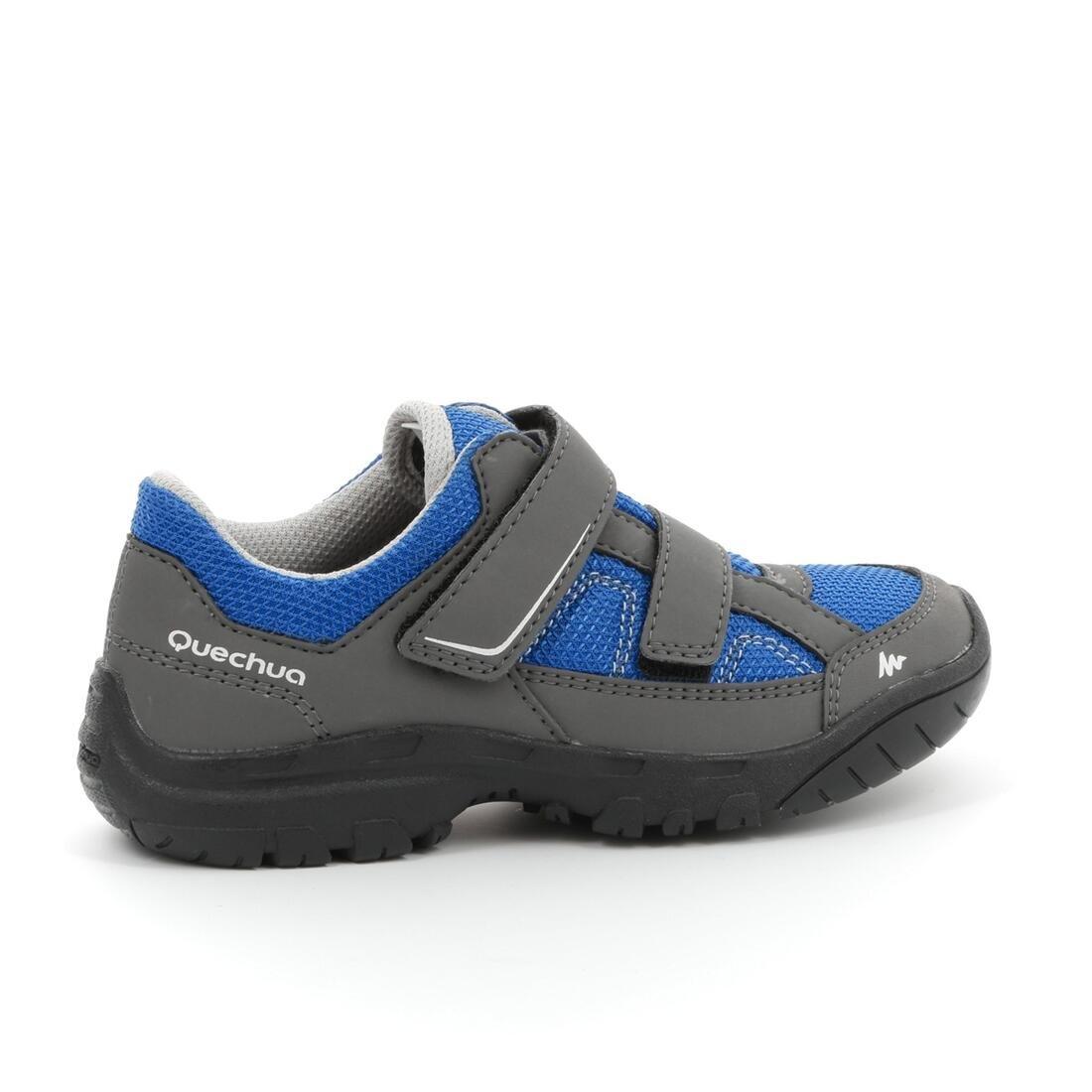 EU 33  Arpenaz 50 Children's Hiking Shoes blue laces, Blue, , large image number 12