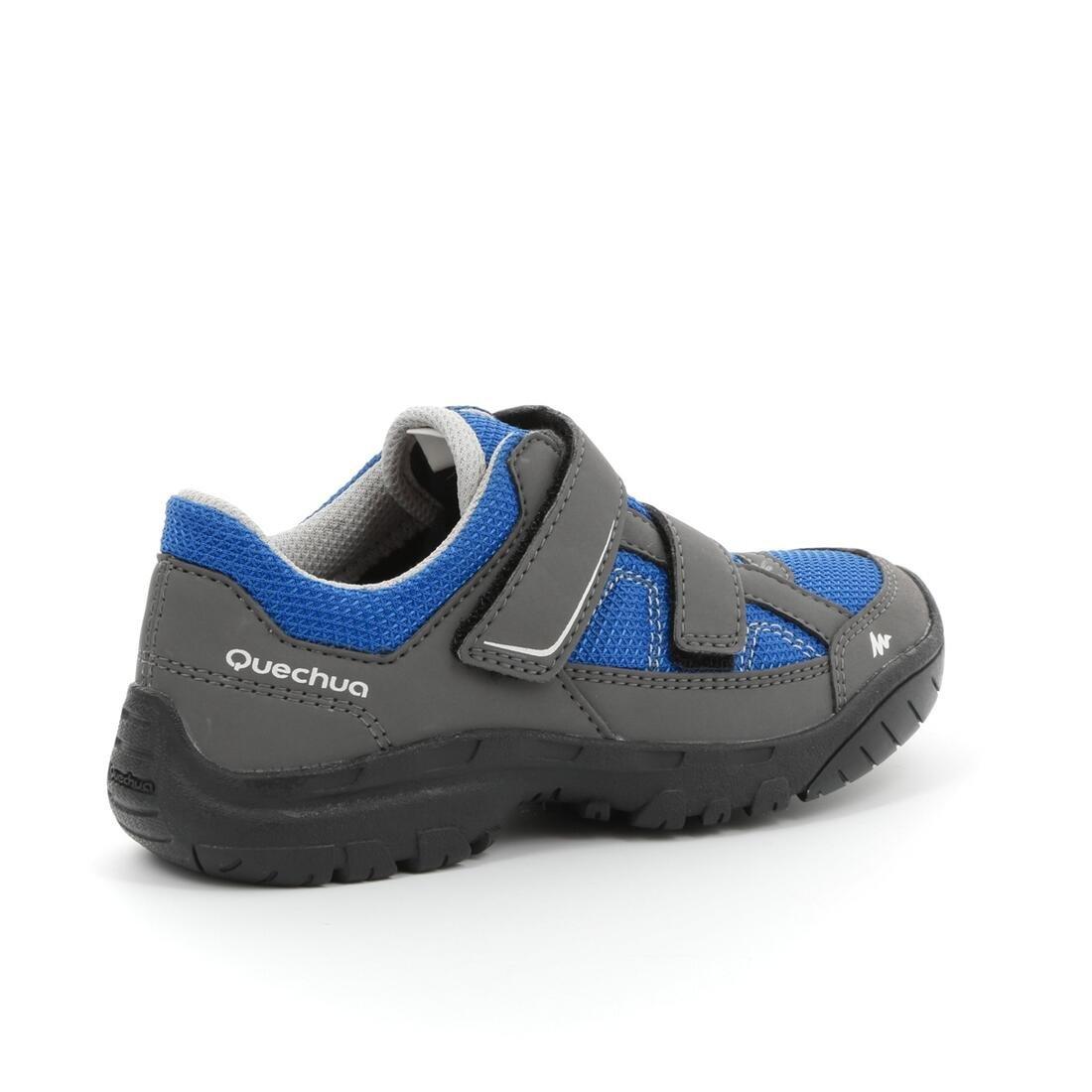 EU 33  Arpenaz 50 Children's Hiking Shoes blue laces, Blue, , large image number 13