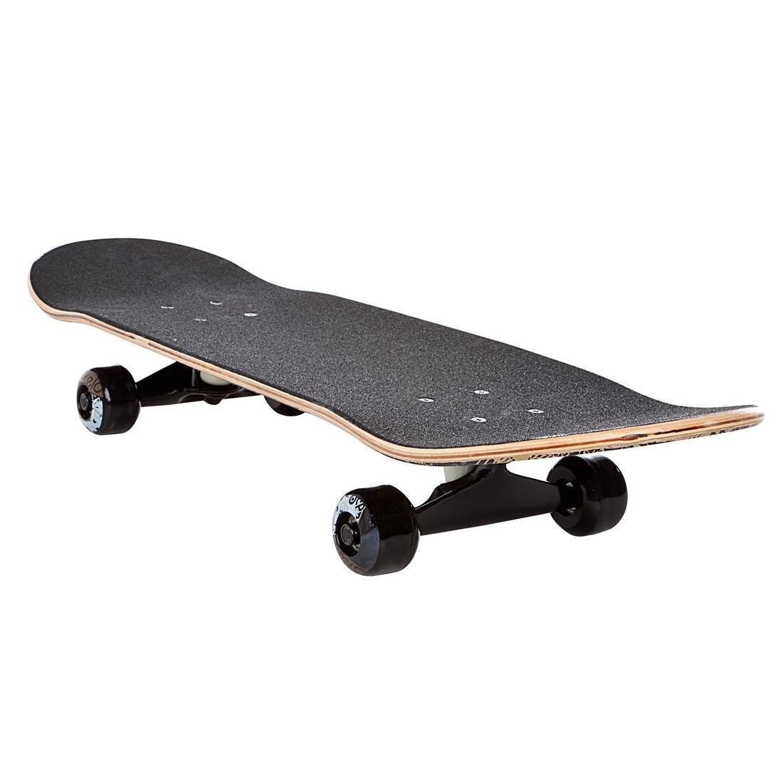 Kids Ages 5 To 7 Skateboard Mid 100, Black, No Color, large image number 2