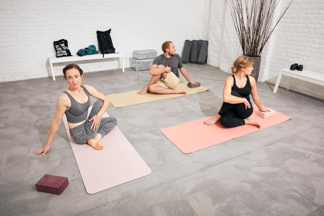 FUCHSIA Light Yoga Mat 5 mm - Coral, No Color, large image number 9