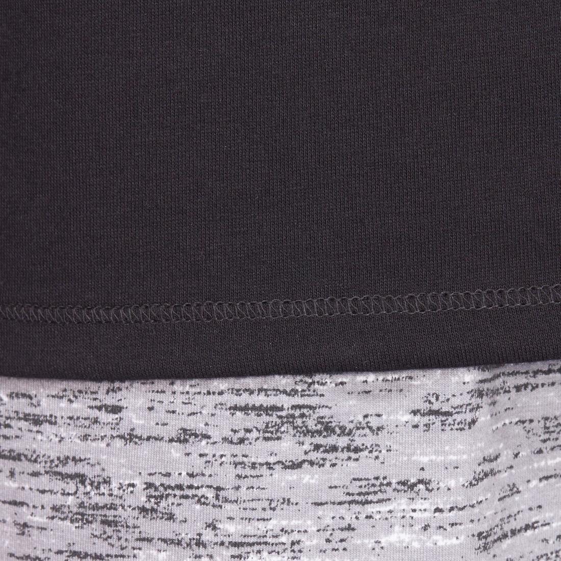 Active Slim-Fit Short-Sleeved Fitness T-Shirt, Snow White, No Color, large image number 6