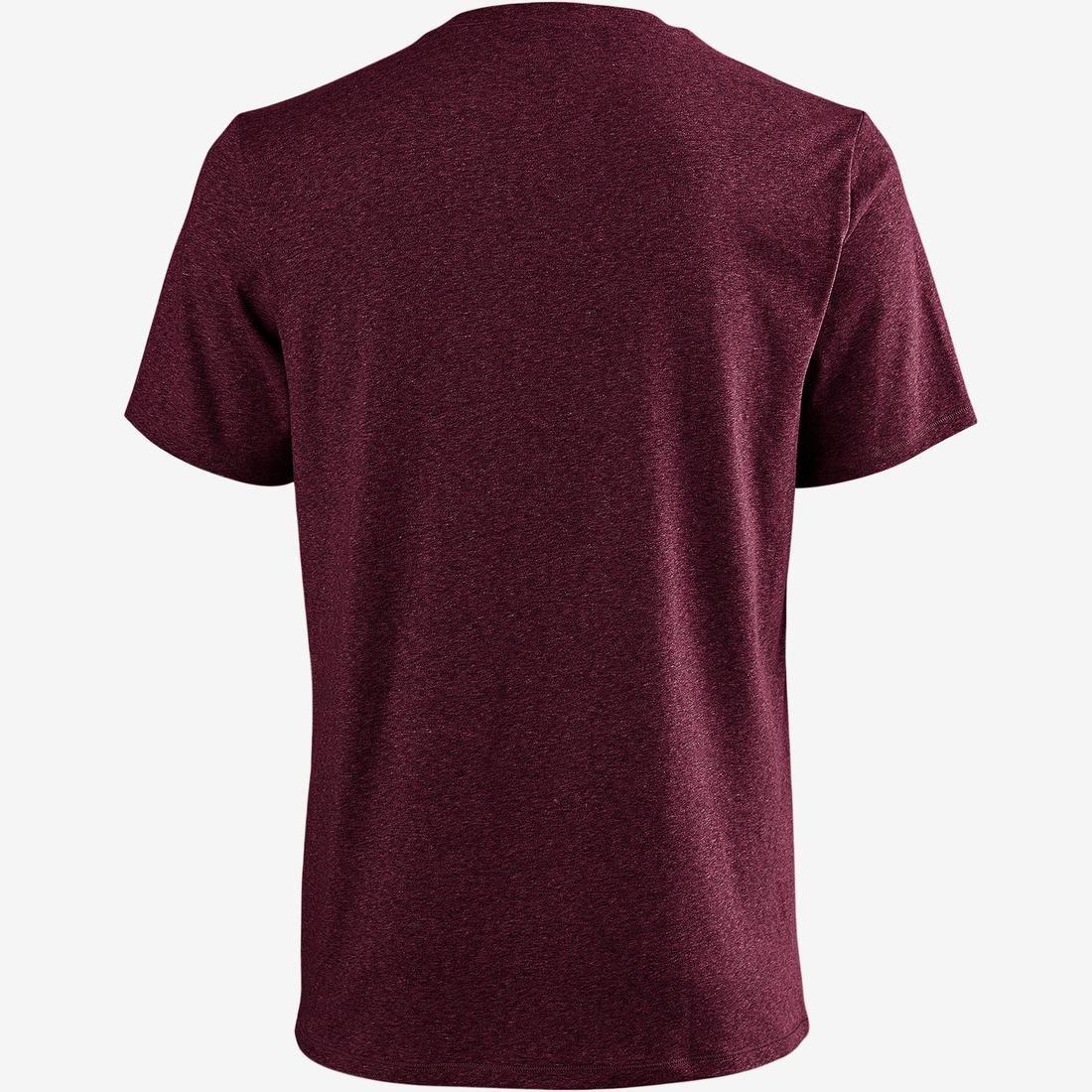 DARK GREY 500 Regular-Fit Pilates & Gentle Gym T-Shirt, No Color, large image number 11