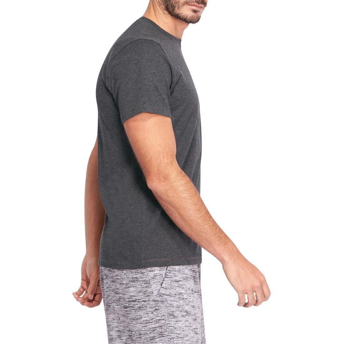 3XL  500 Regular-Fit Pilates And Gentle Gym T-Shirt, Dark Grey, , large image number 2