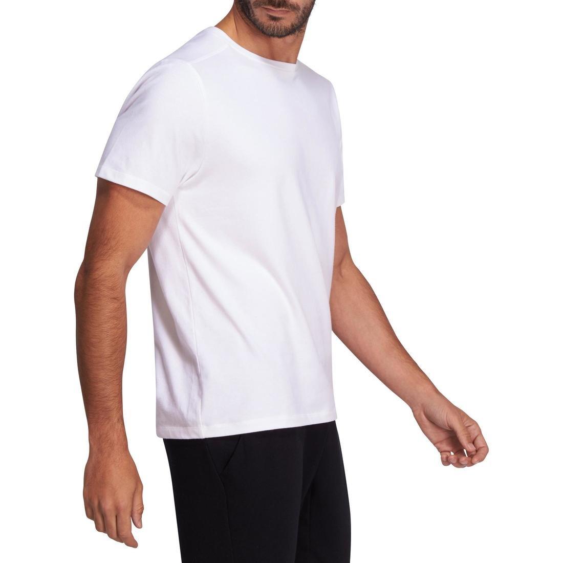 3XL  500 Regular-Fit Pilates And Gentle Gym T-Shirt, Dark Grey, , large image number 4