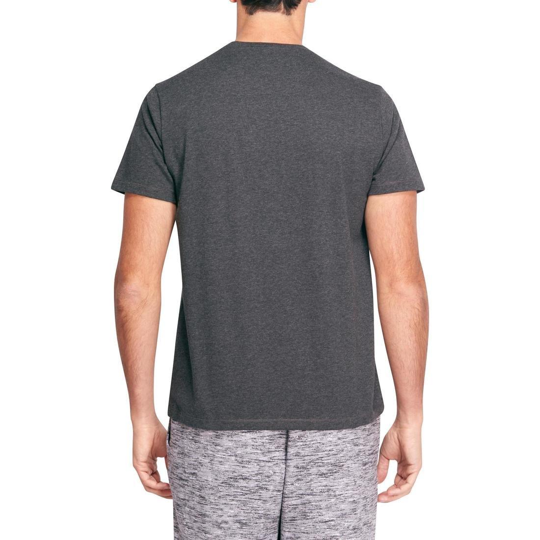 3XL  500 Regular-Fit Pilates And Gentle Gym T-Shirt, Dark Grey, , large image number 12