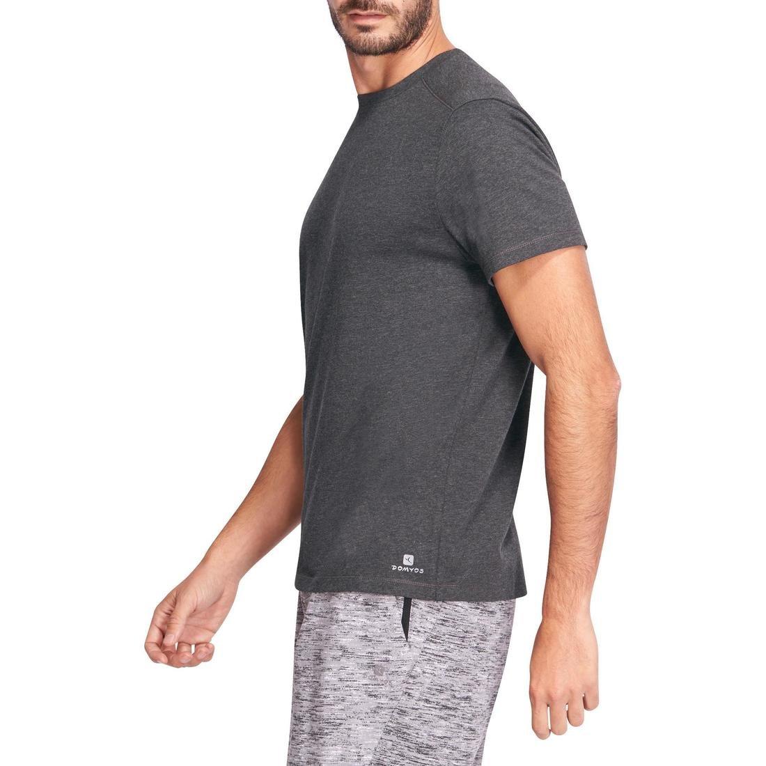 3XL  500 Regular-Fit Pilates And Gentle Gym T-Shirt, Dark Grey, , large image number 13
