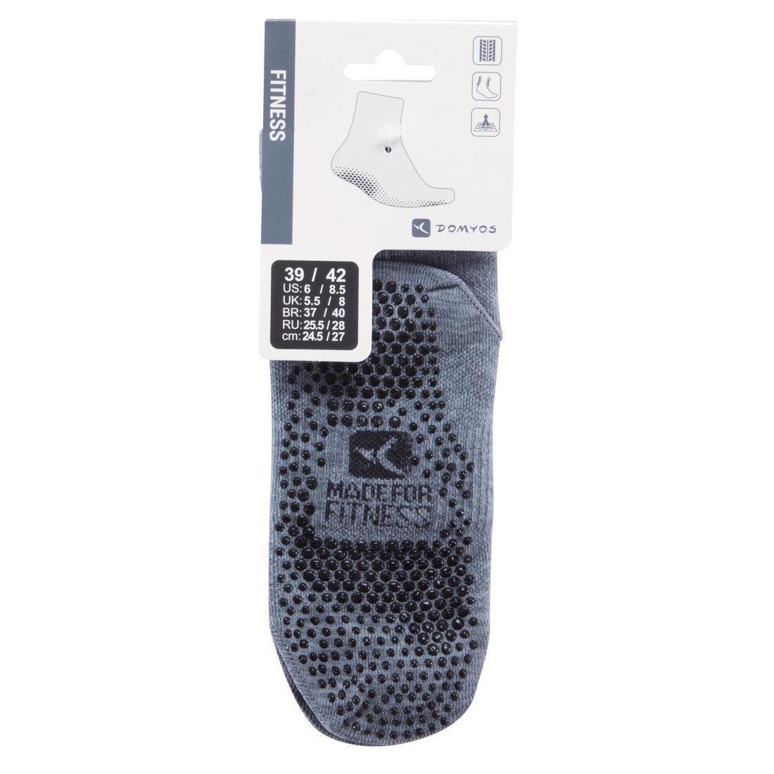 Non-Slip Pilates & Gentle Gym Socks, Black, No Color, large image number 8