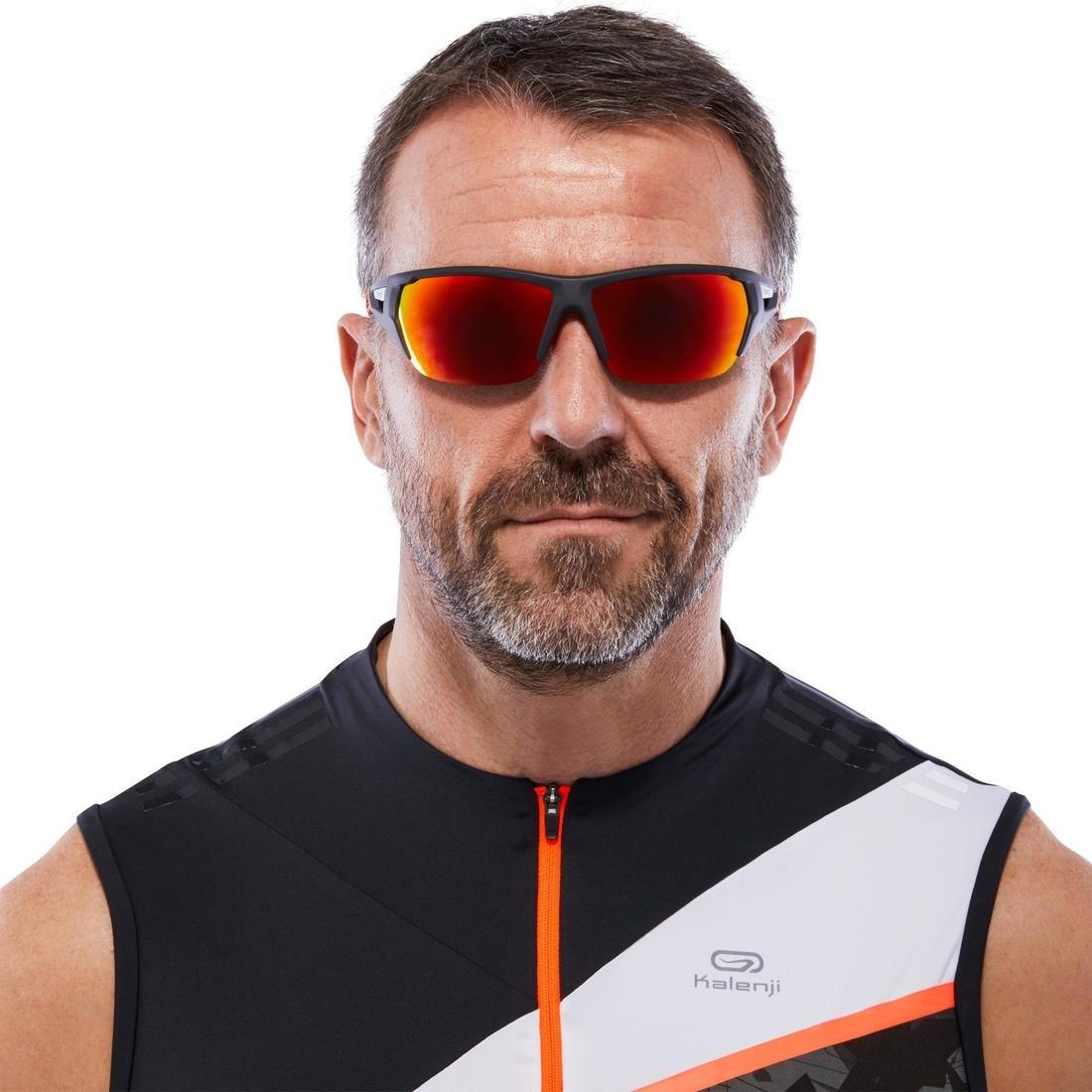 WHITE Running 700 Pack Adult Running Sunglasses 2 Interchangeable Lenses - Grey, , large image number 7