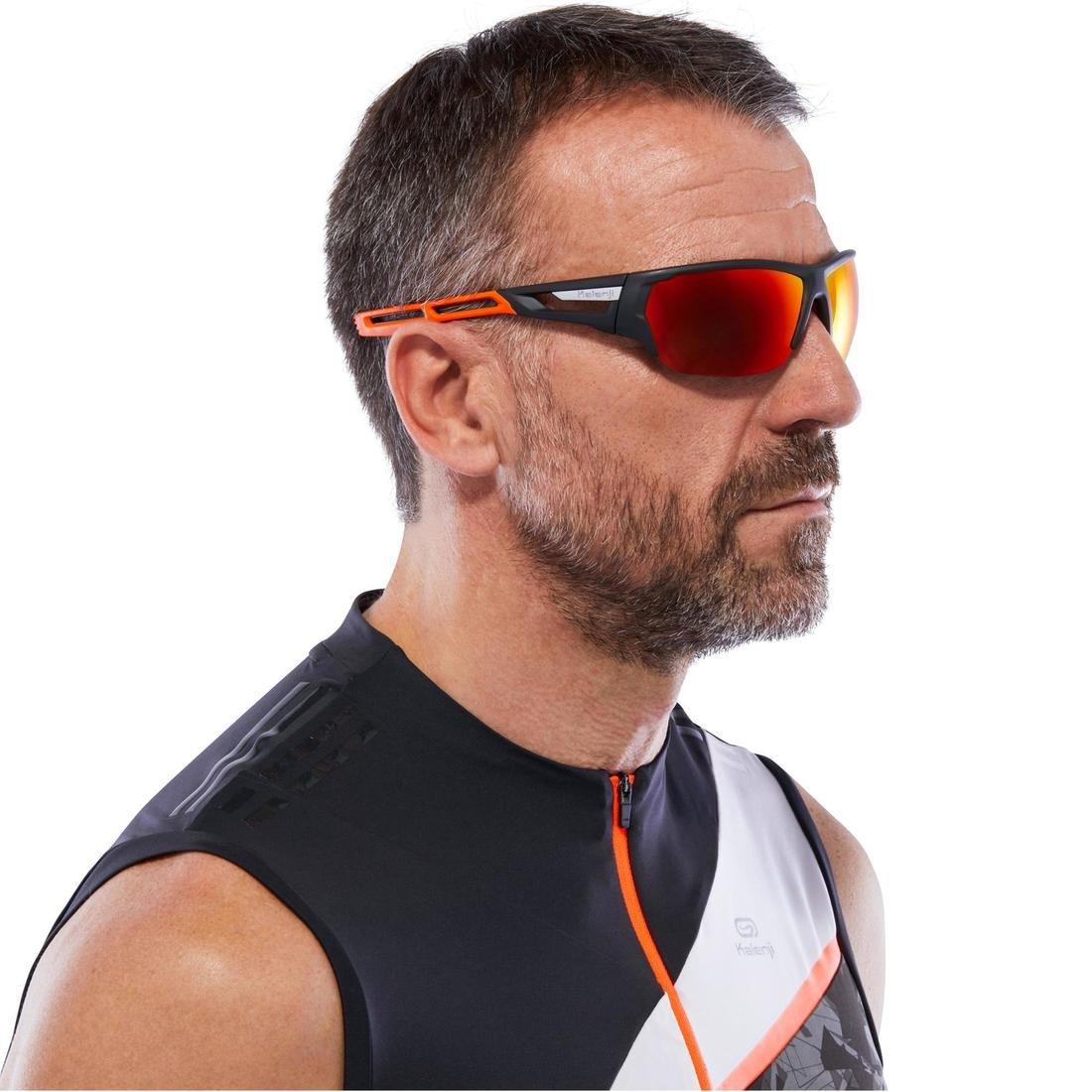 WHITE Running 700 Pack Adult Running Sunglasses 2 Interchangeable Lenses - Grey, , large image number 9