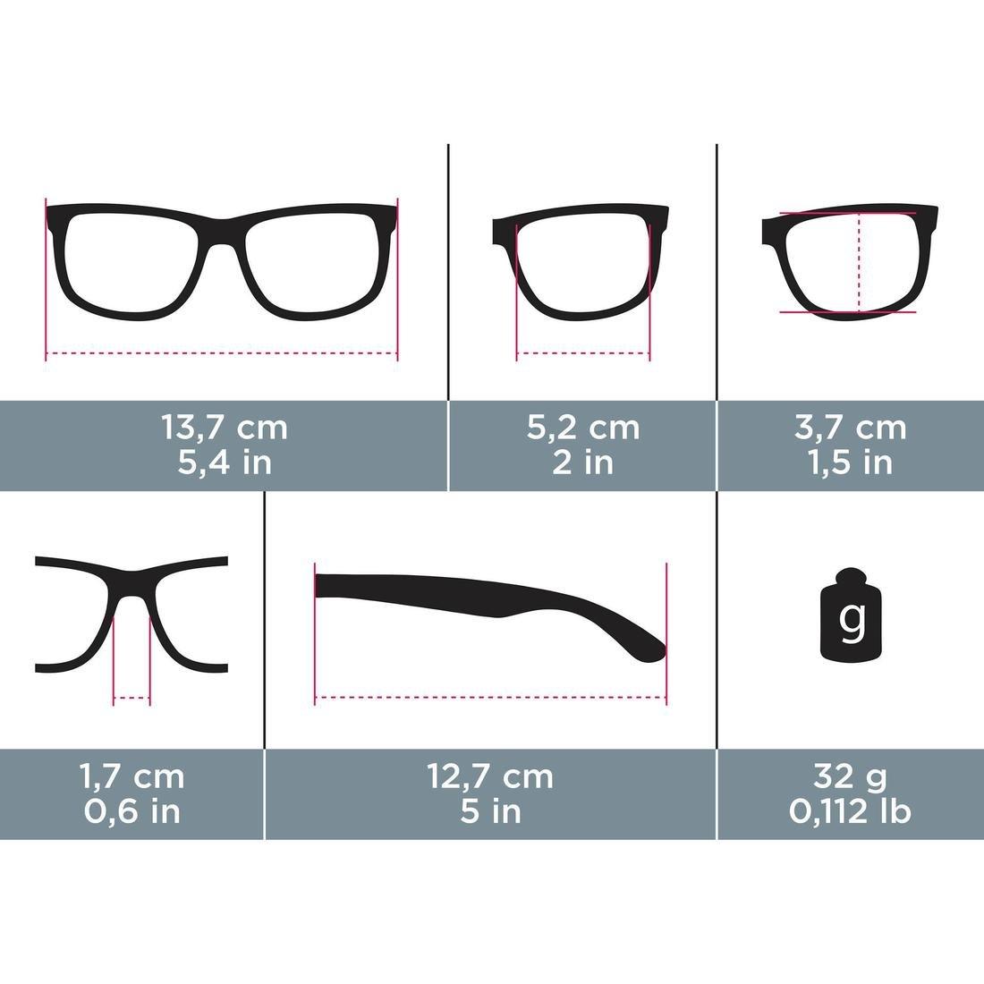 WHITE Running 700 Pack Adult Running Sunglasses 2 Interchangeable Lenses - Grey, , large image number 10