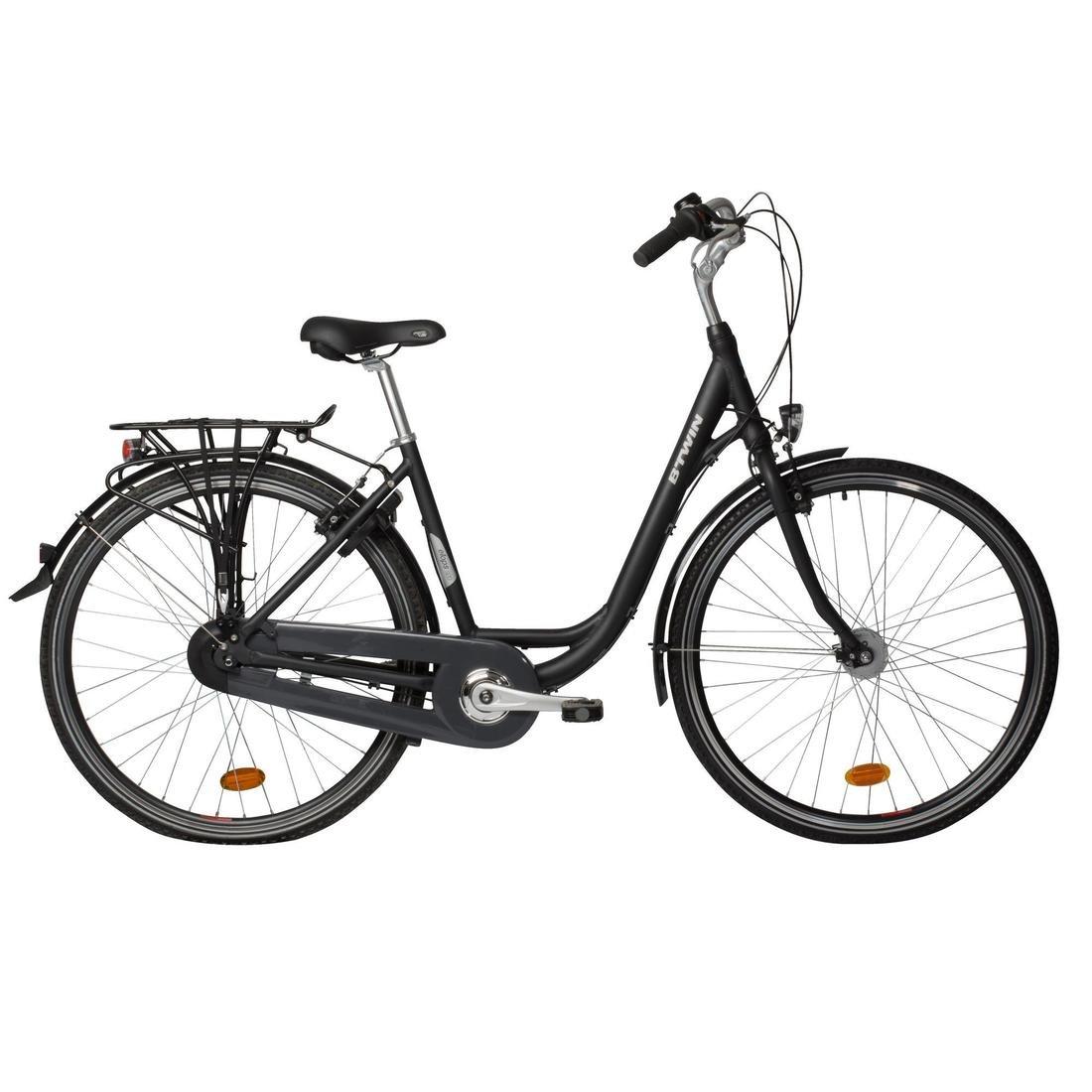 Small/Medium City Bike Elops 920, Grey, No Color, large image number 0