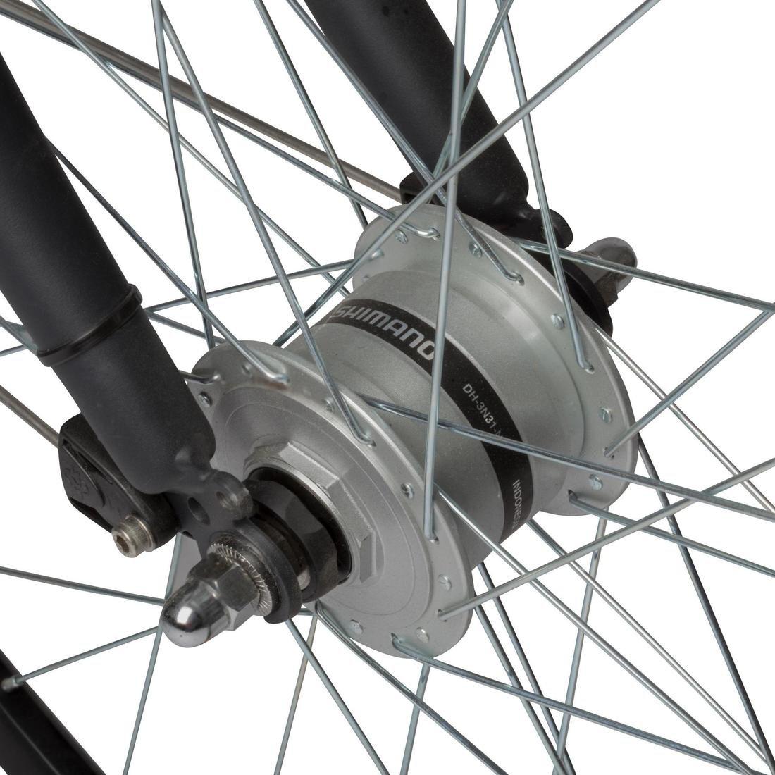 Small/Medium City Bike Elops 920, Grey, No Color, large image number 4