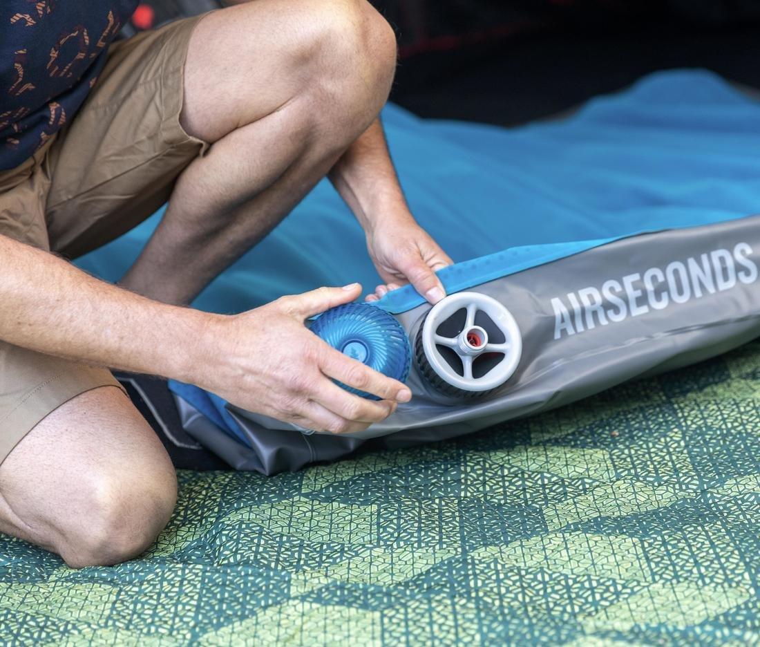 80 cm  Air Seconds 1 Person Inflatable Mattress, Teal Blue, No Color, large image number 8