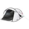 QUECHUA - 2 Person  Camping Tent - 2 Seconds - Fresh and Black - 2 Person, Snow White