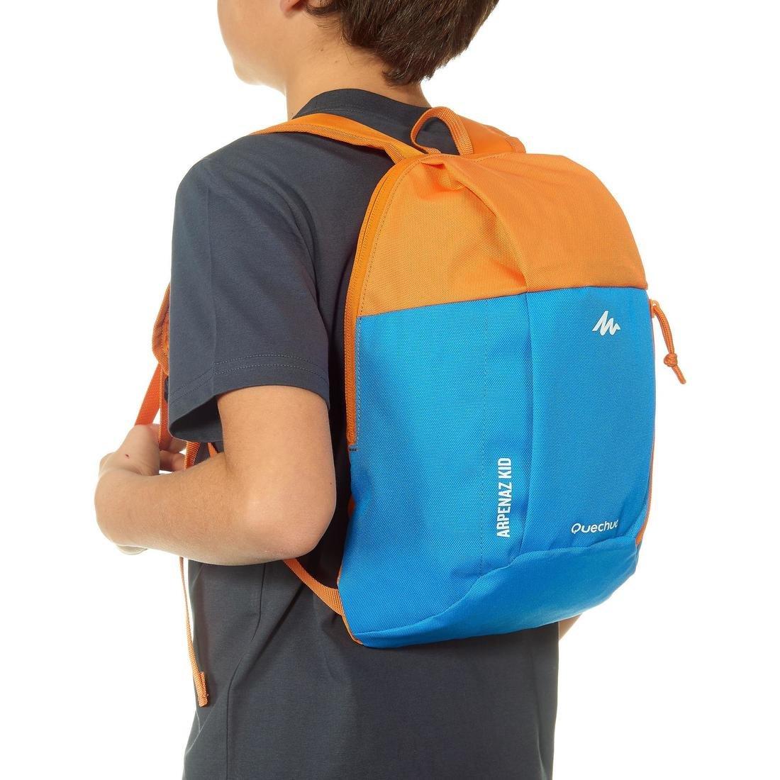 Kids 7 litre hiking backpack MH100 - Blue/orange Title, , large image number 13