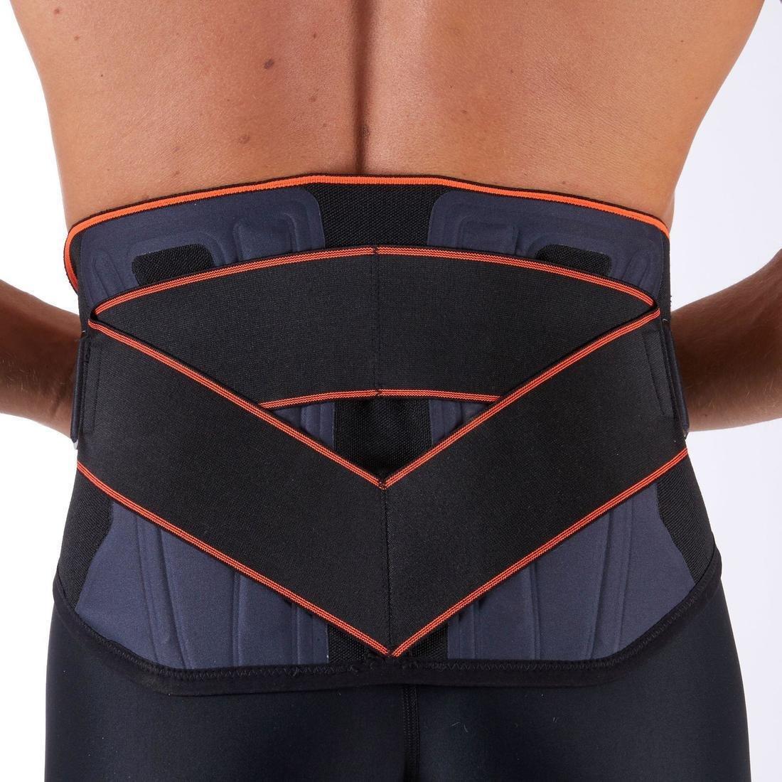 1  Mid 500 Men's/Women's Supportive Lumbar Brace - Black, , large image number 2