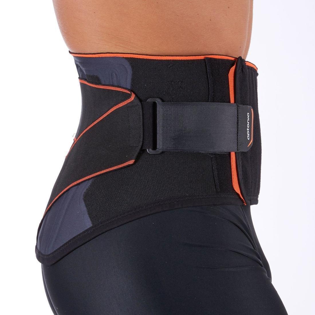 1  Mid 500 Men's/Women's Supportive Lumbar Brace - Black, , large image number 4