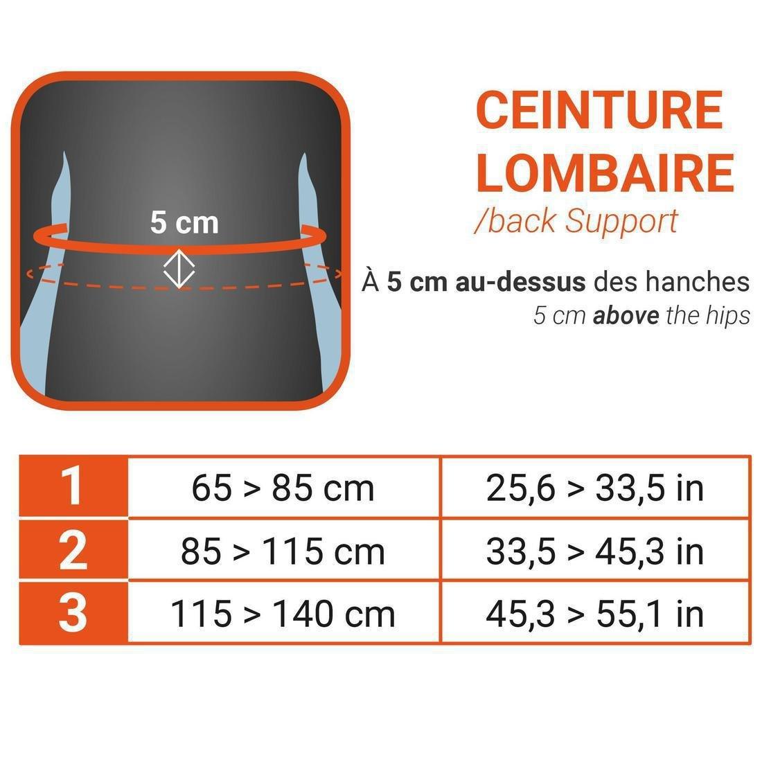 3  Mid 500 Men's/Women's Supportive Lumbar Brace - Black, , large image number 1