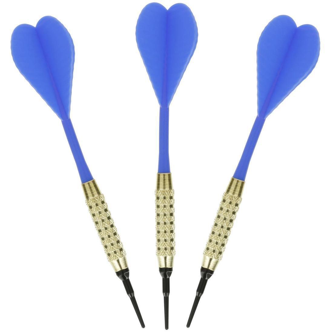 سهام رماية ذات أطرا�? لينة، زرقاء، مقاس 3, No Color, large image number 0