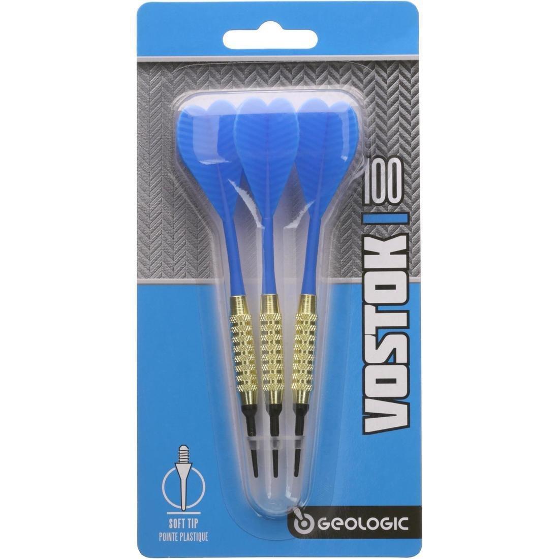 3 Vostock 100 Soft Tip Darts - Blue, , large image number 11