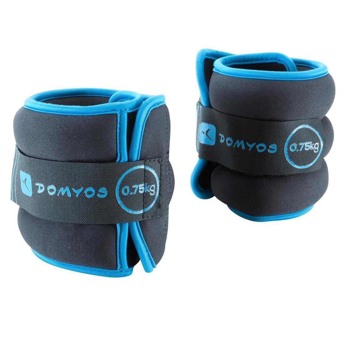 Toning Adjustable Wrist And Ankle Soft Weights Twin-Pack - 0.75 Kg, Blue, , large image number 0