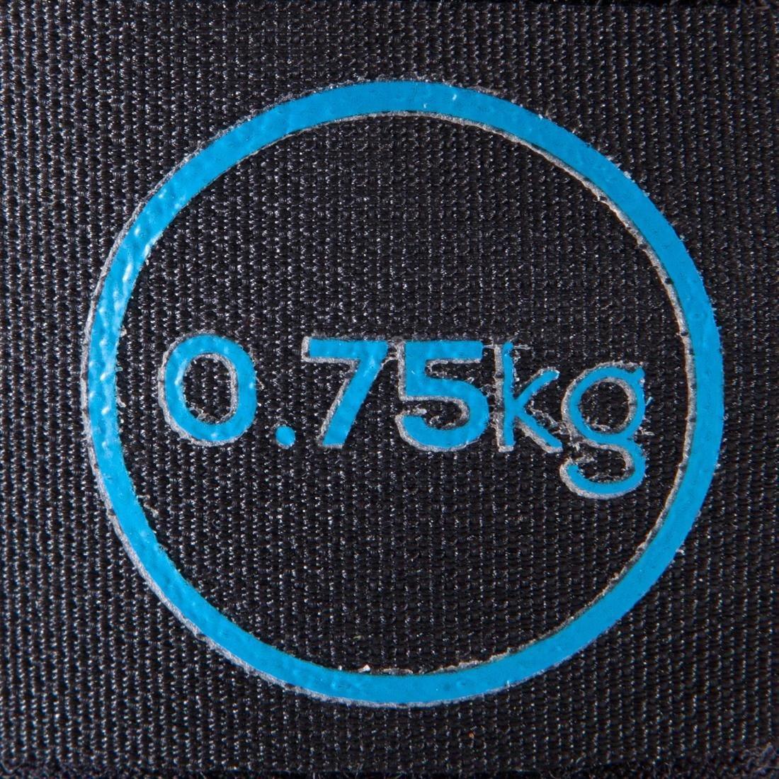 Toning Adjustable Wrist And Ankle Soft Weights Twin-Pack - 0.75 Kg, Blue, , large image number 8