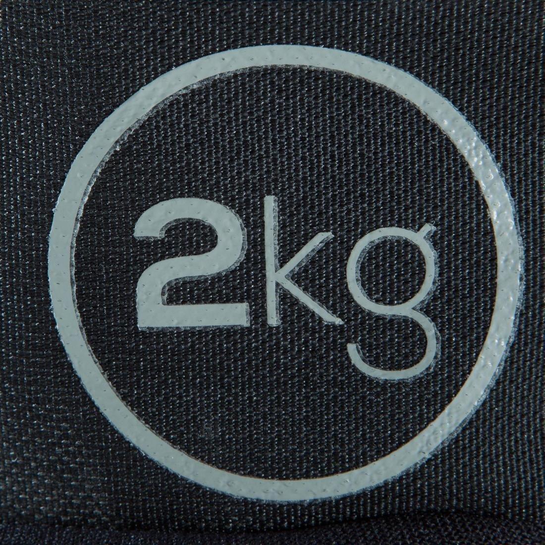 2 Kg  Fitness 2 Kg Soft Dumbbells Twin-Pack, Grey, , large image number 7