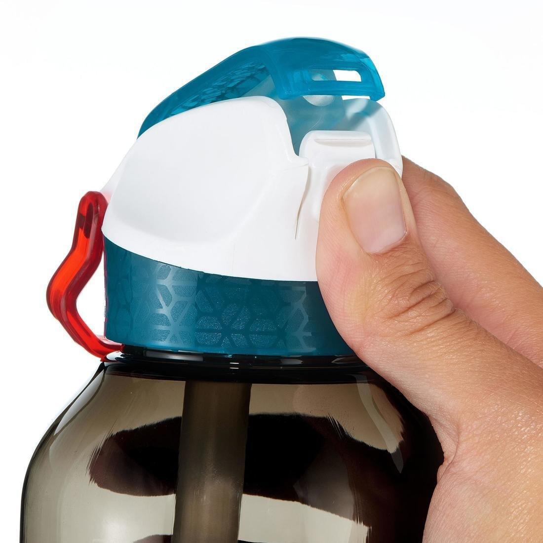 Hiking Water Bottle Instant Stopper With Straw 900 Tritan 0.8 Litre, Dark Grey, , large image number 10