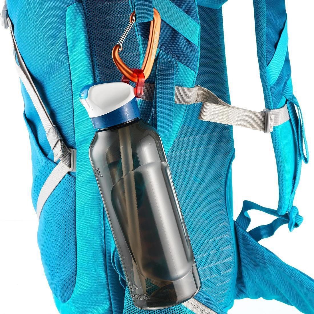 Hiking Water Bottle Instant Stopper With Straw 900 Tritan 0.8 Litre, Dark Grey, , large image number 14