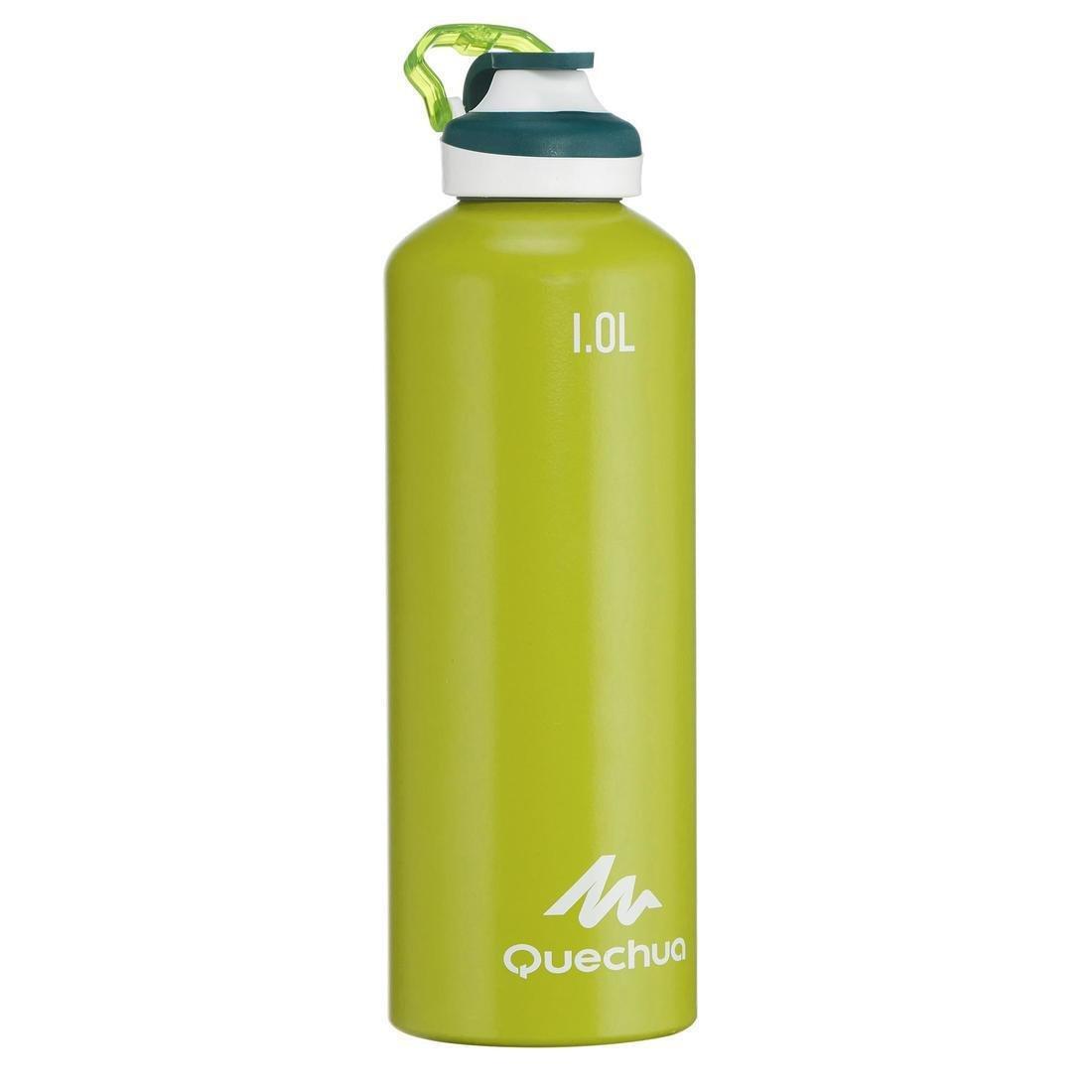 1L Quick-Opening Aluminium Flask, Lime Green, , large image number 0